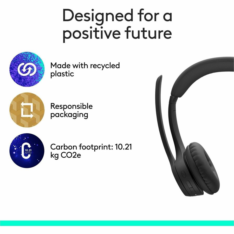 Logitech Zone 305 Wireless Bluetooth Headset with Microphone for Business and Collaboration