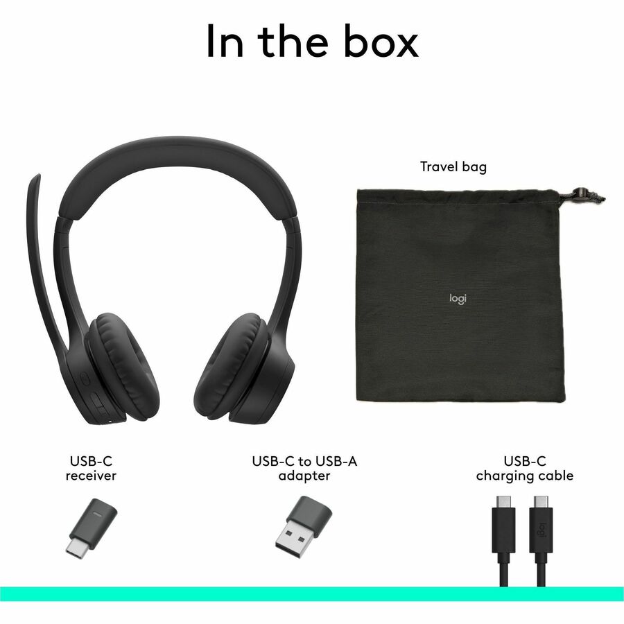 Logitech Zone 305 Wireless Bluetooth Headset with Microphone for Business and Collaboration