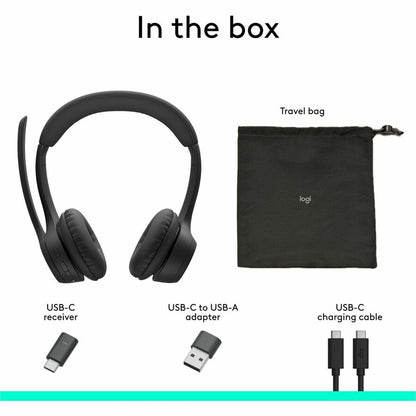 Logitech Zone 305 Wireless Bluetooth Headset with Microphone for Business and Collaboration