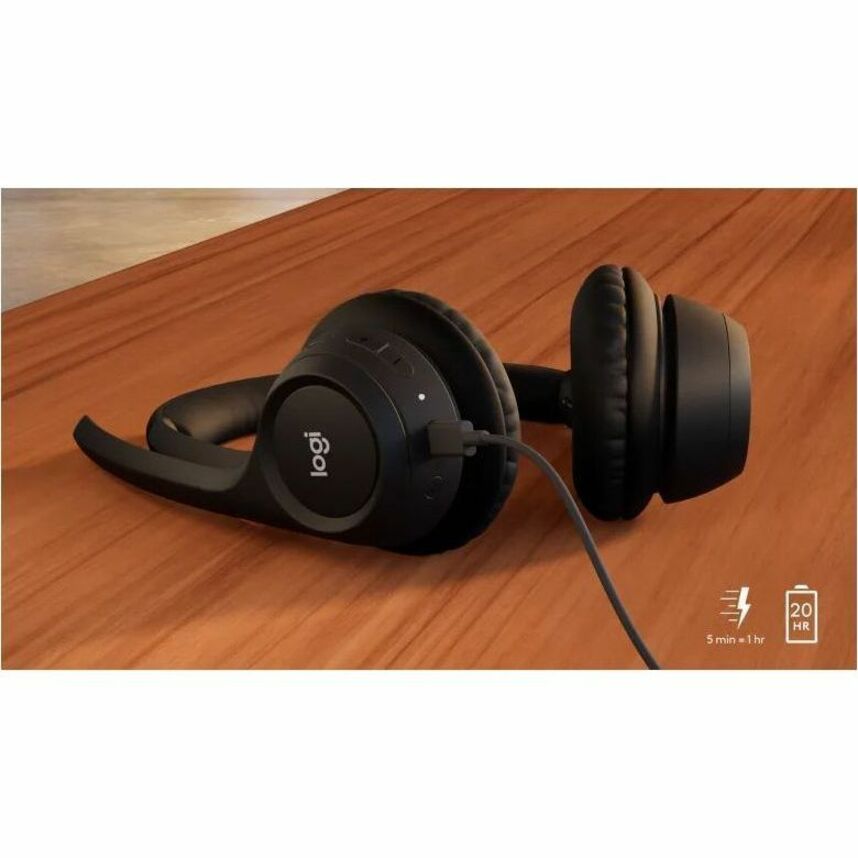 Logitech Zone 305 Wireless Bluetooth Headset for Business – Noise Cancelling Microphones, Certified for Microsoft Teams & More, Black