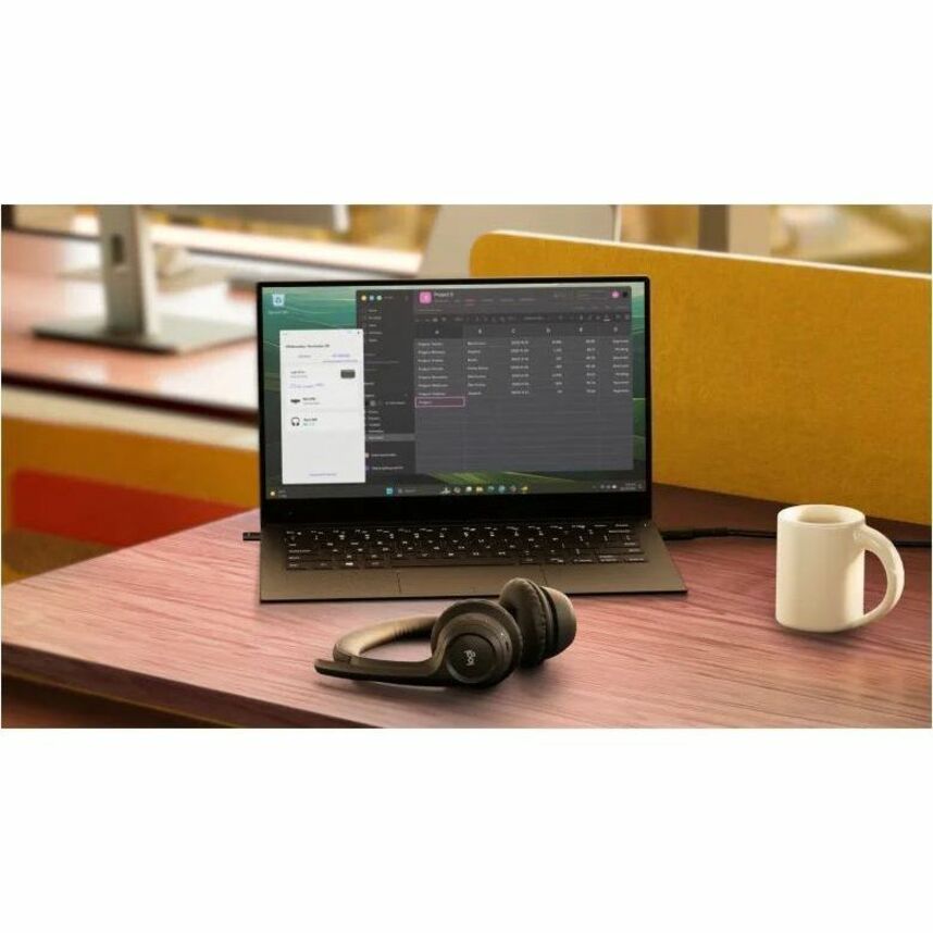 Logitech Zone 305 Wireless Bluetooth Headset for Business – Noise Cancelling Microphones, Certified for Microsoft Teams & More, Black