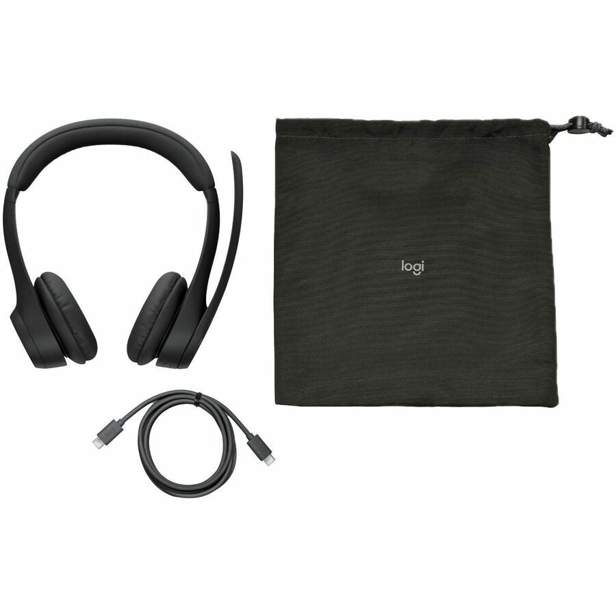 Logitech Zone 305 Wireless Bluetooth Headset for Business – Noise Cancelling Microphones, Certified for Microsoft Teams & More, Black