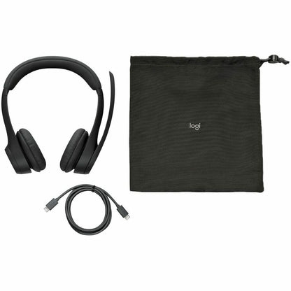 Logitech Zone 305 Wireless Bluetooth Headset for Business – Noise Cancelling Microphones, Certified for Microsoft Teams & More, Black