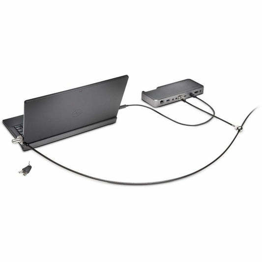 Kensington N17 Keyed Dual Head Laptop Lock for Dell Devices – TAA Compliant Security Cable with 6 ft Carbon Steel Cable
