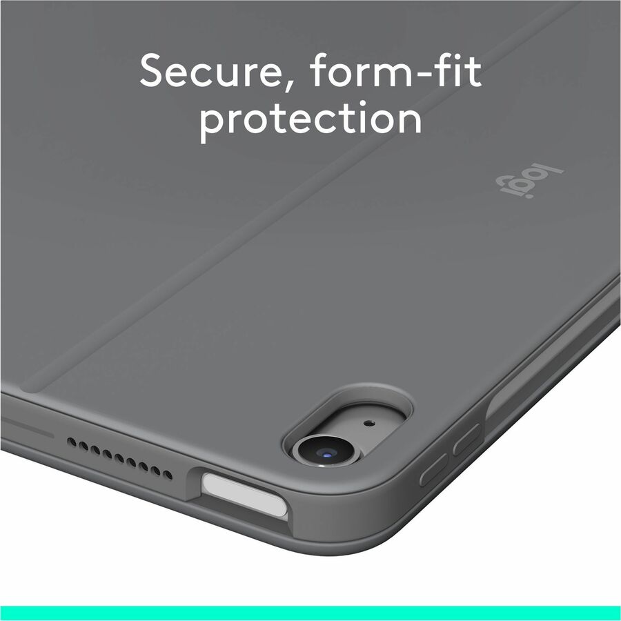 Logitech Combo Touch for iPad Air 11-inch (M2 & M3) and 5th Gen - Oxford Gray Keyboard Case with Detachable Backlit Keyboard and Kickstand