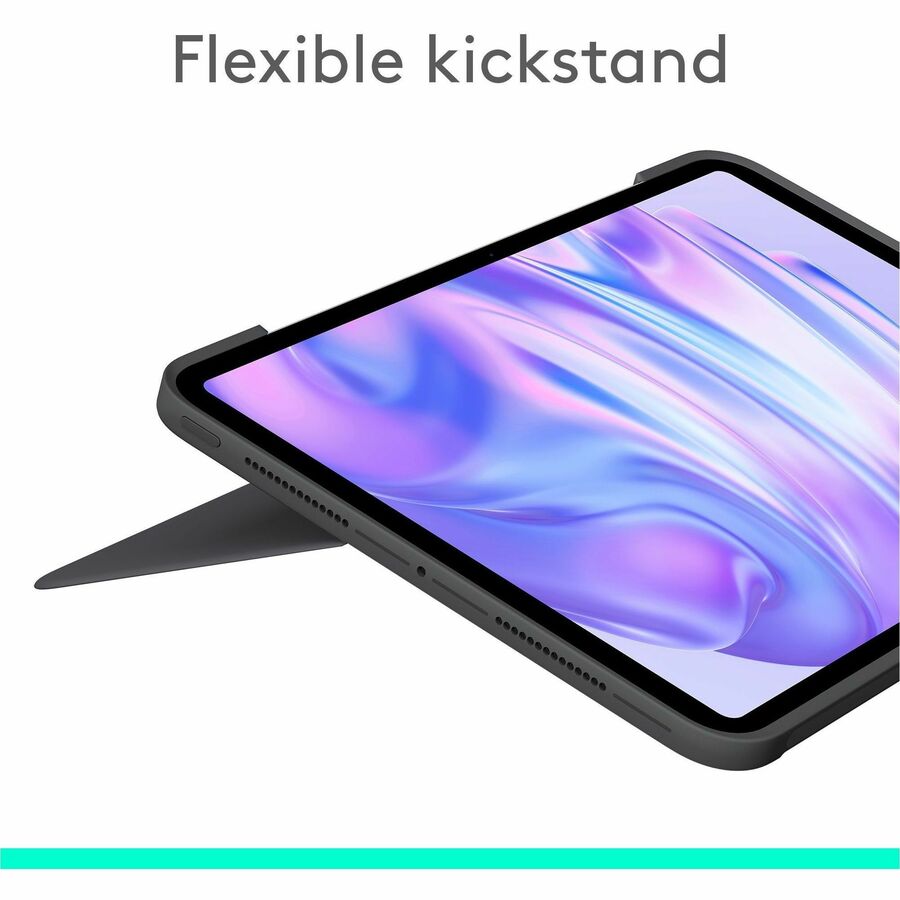 Logitech Combo Touch Keyboard Case for iPad Pro 11-inch (2024 & 2025) – Detachable Backlit Keyboard with Adjustable Kickstand in Graphite