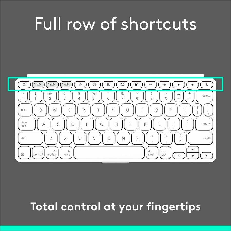 Logitech Keys-To-Go 2 Portable Wireless Keyboard for iPad and Apple Devices - Pale Gray