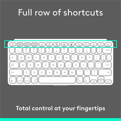 Logitech Keys-To-Go 2 Portable Wireless Keyboard for iPad and Apple Devices - Pale Gray