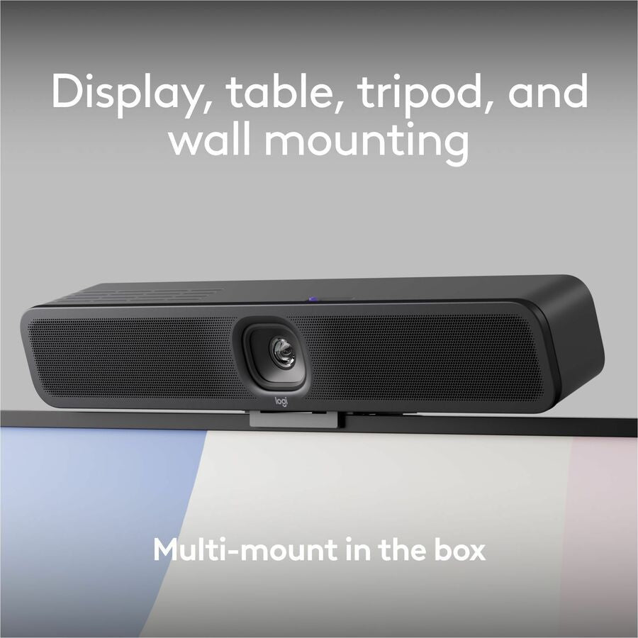 Logitech MeetUp 2 All-in-One USB Conference Camera with Built-In AI for Small Meeting Rooms