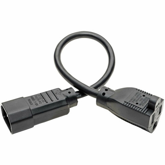 Eaton Tripp Lite Series NEMA 5-15R to C14 Computer Power Cable – 1 ft. (0.3 m), 13A, 125V, Black