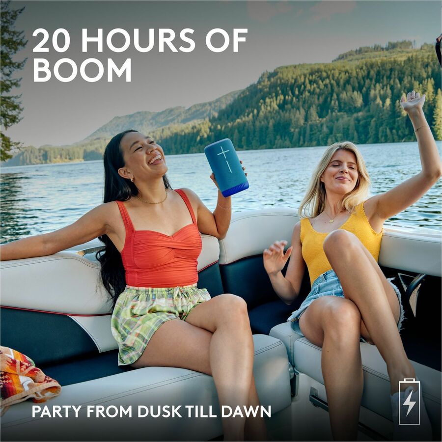 Ultimate Ears Everbooom Wireless Bluetooth Portable Speaker - Big Bass, 360° Sound, Waterproof IP67, 20-Hour Battery, Blue