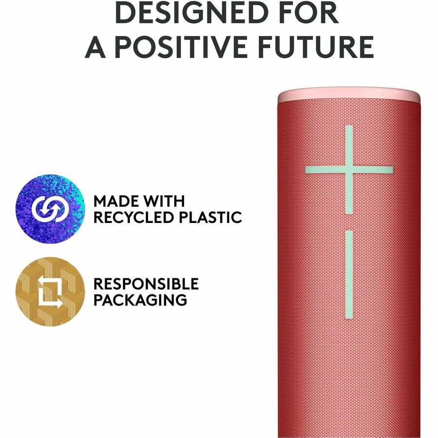 Ultimate Ears MEGABOOM 4 Portable Waterproof Bluetooth Speaker - Red