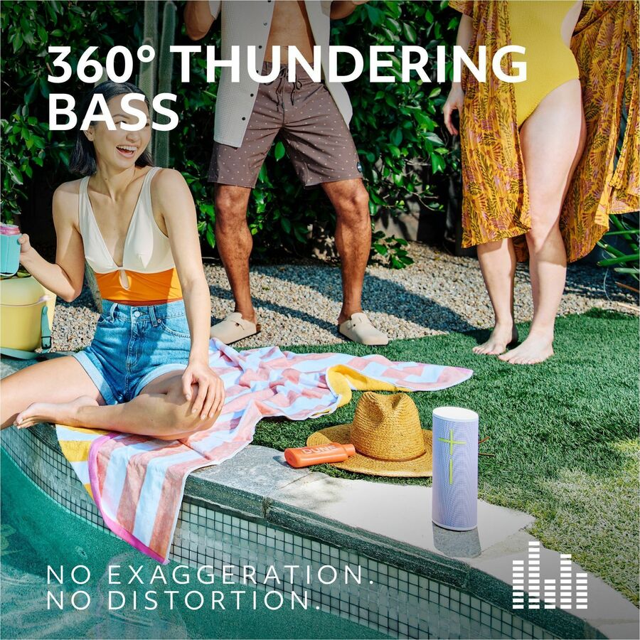 Ultimate Ears MEGABOOM 4 Portable Waterproof Bluetooth Speaker with Thundering Bass and 20-Hour Battery - Black