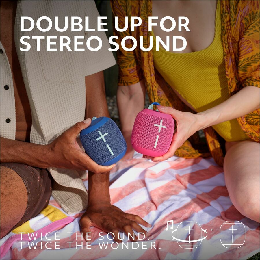 Ultimate Ears WONDERBOOM 4 Portable Waterproof Bluetooth Speaker – Pink