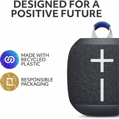 Ultimate Ears WONDERBOOM 4 Portable Waterproof Bluetooth Speaker with 360-Degree Sound and Big Bass - Black