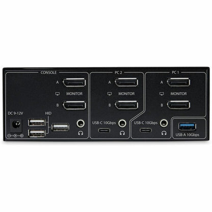 StarTech.com 2-Port Dual-DisplayPort 1.4 KVM Switch with 8K 60Hz Support – Supports Dual USB 3.2 Ports and Hotkey Control