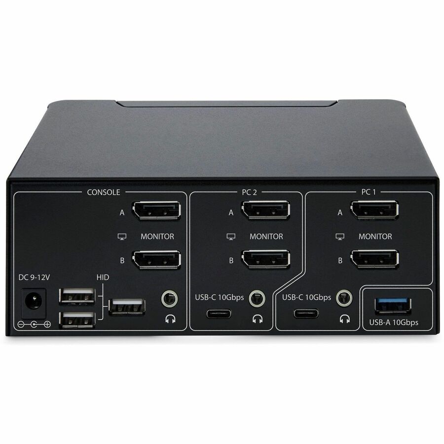 StarTech.com 2-Port Dual-DisplayPort 1.4 KVM Switch with 8K 60Hz Support – Supports Dual USB 3.2 Ports and Hotkey Control