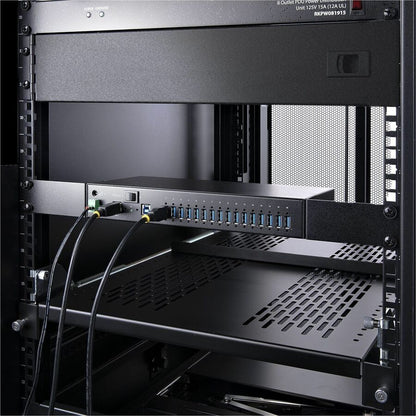 StarTech.com 16-Port Industrial USB 3.2 Gen 1 Hub with Power Adapter and Dual-Host Switch