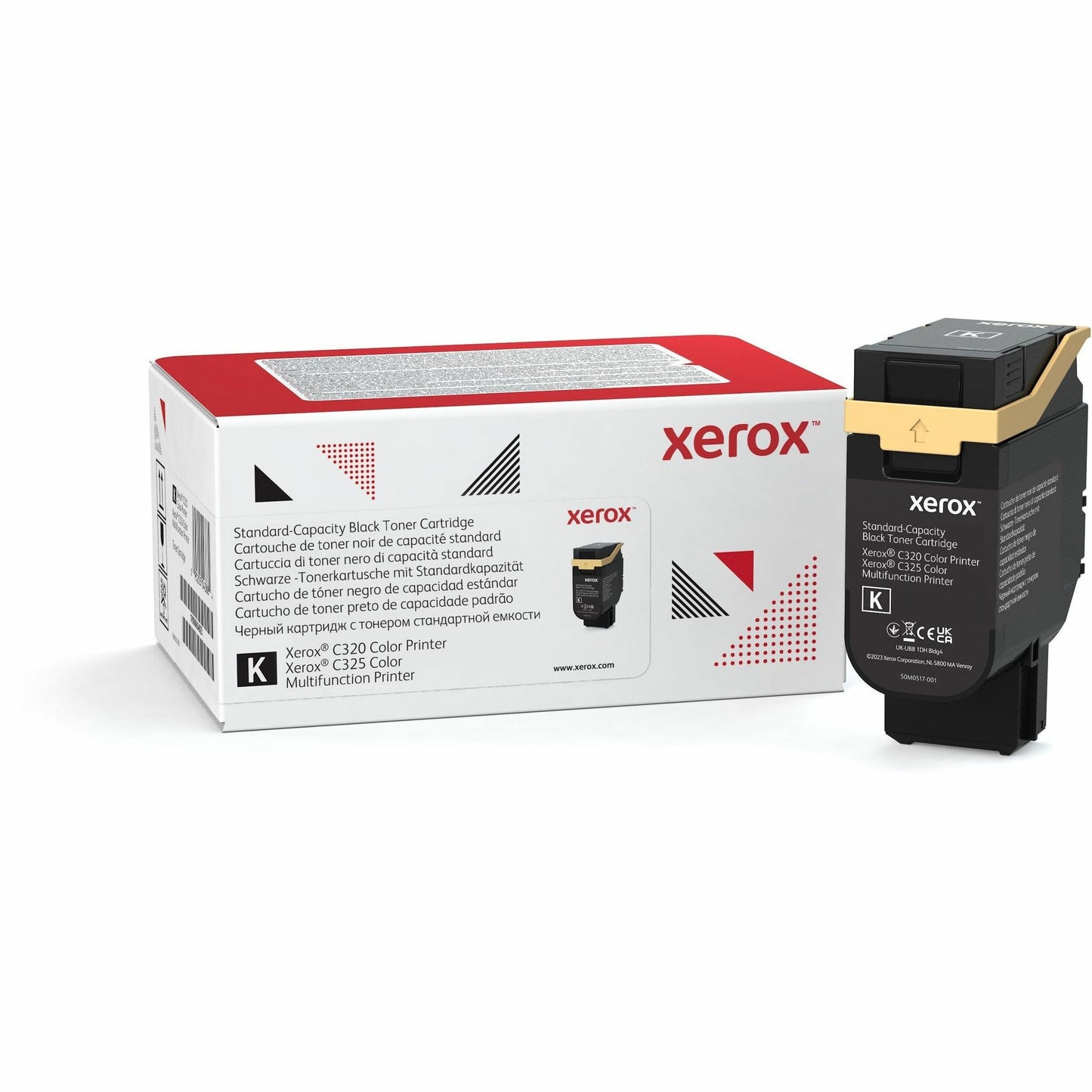 Xerox Genuine C320/C325 Black Toner Cartridge (006R04823) — 2200 Pages Yield for Reliable Printing