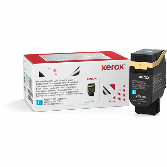 Xerox Genuine Cyan Toner Cartridge 006R04820 for Xerox C320 and C325 Printers