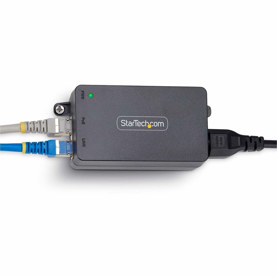 StarTech.com AF212C-POE-INJECTOR 1-Port 2.5GbE PoE+ Injector for High-Speed Power and Data Transmission