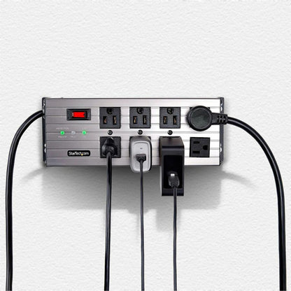 StarTech.com 8-Outlet Power Strip with Surge Protection and EMI/RFI Noise Isolation - 125V, 15A, 12ft Cord