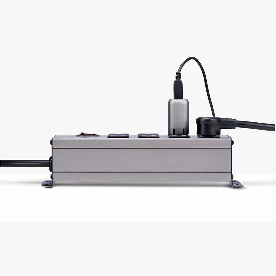 StarTech.com 8-Outlet Power Strip with Surge Protection and EMI/RFI Noise Isolation - 125V, 15A, 12ft Cord
