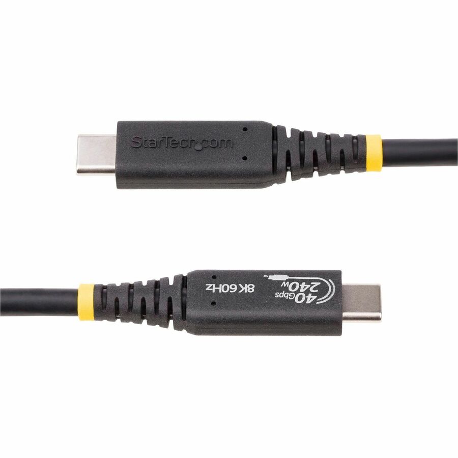 StarTech.com 1m USB4 Cable with Thunderbolt 4, 40 Gbps Data Transfer, 240W Power Delivery, and 8K Video Support
