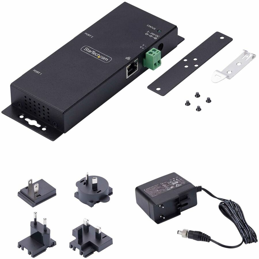 StarTech.com 2-Port Serial to Ethernet Adapter (I23-SERIAL-ETHERNET) for Remote RS232 Device Control