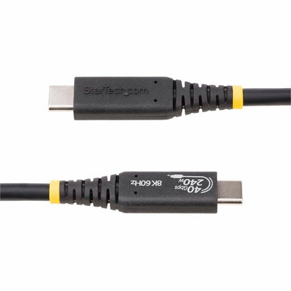 StarTech.com 50cm (1.6ft) USB4 Cable with 240W Power Delivery and 8K Video Support