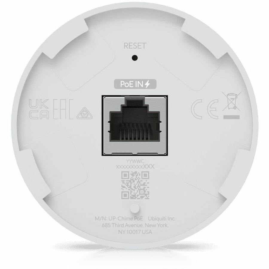 Ubiquiti PoE Smart Chime Wired Doorbell - Aluminum Alloy, UACC-CHIME-POE