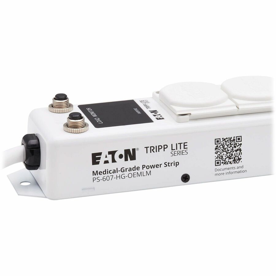 Eaton Tripp Lite Series Safe-IT PS-607-HG-OEMLM Medical-Grade Power Strip with 6 Hospital-Grade Outlets and Load Monitor