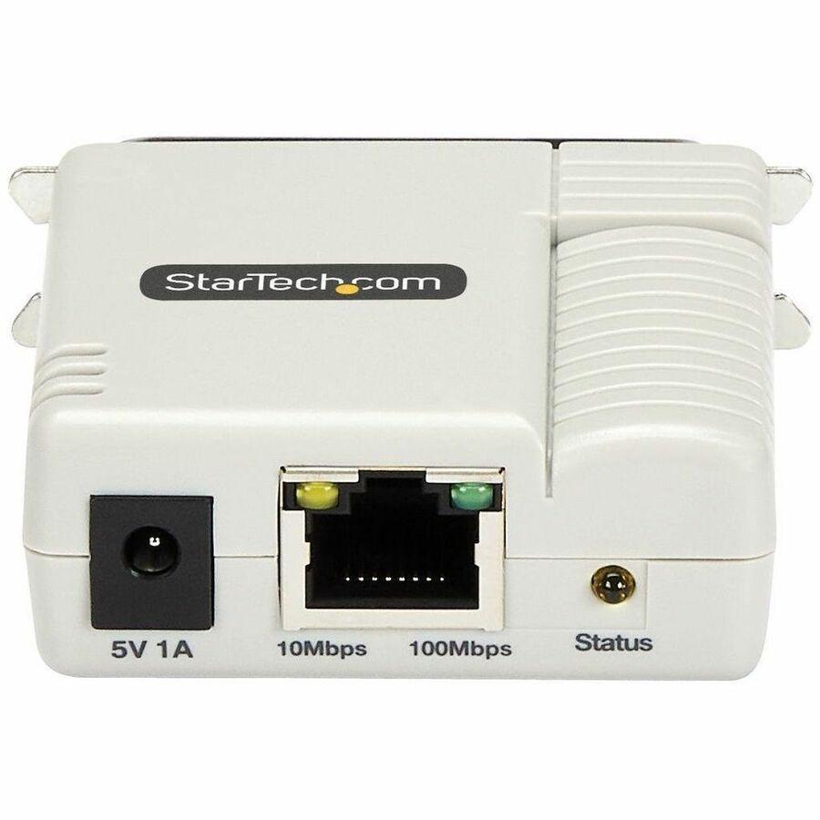StarTech.com Ethernet to Parallel Network Print Server PM1115P3 – 10/100Mbps LAN, WebUI Enabled, Centronics Adapter for Legacy Printers