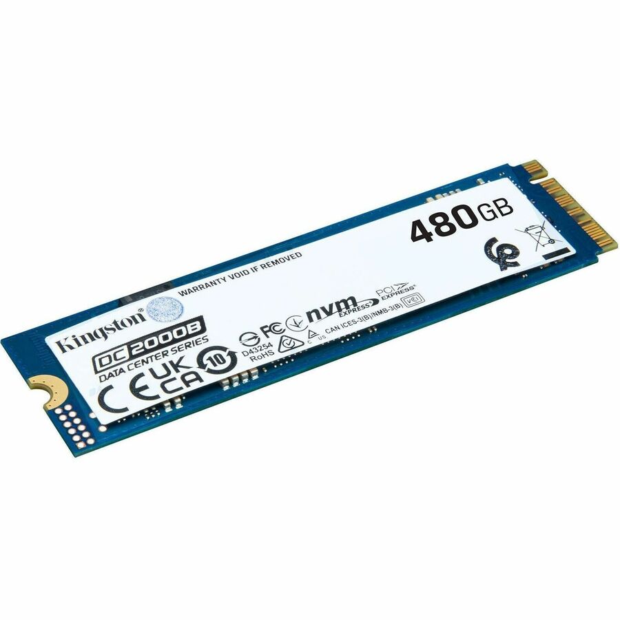 Kingston DC2000B 480GB PCIe 4.0 NVMe M.2 SSD for Data Center and Server Applications