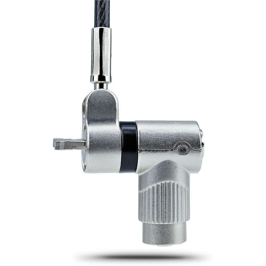 StarTech.com 3-in-1 Universal Laptop Lock with 6.6ft Cut-Resistant Cable and Master Keyed Lock