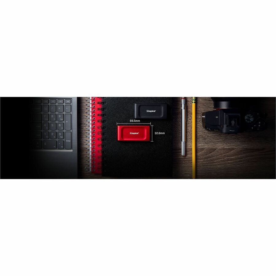 Kingston XS1000 2TB Portable External SSD Drive - USB 3.2 Gen 2, Red