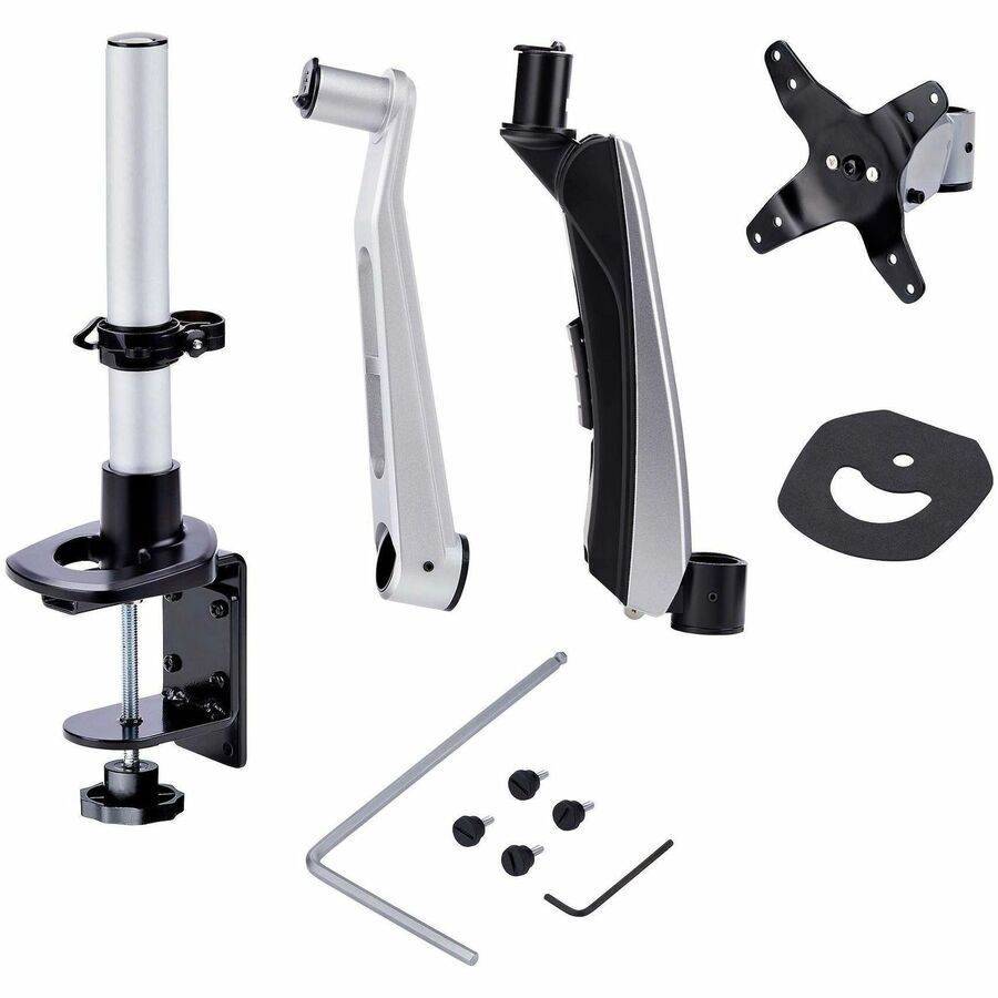 StarTech.com Monitor Desk Mount for 27-inch and 30-inch Ultrawide Displays, VESA 75x75/100x100, Toolless Adjustment, TAA Compliance