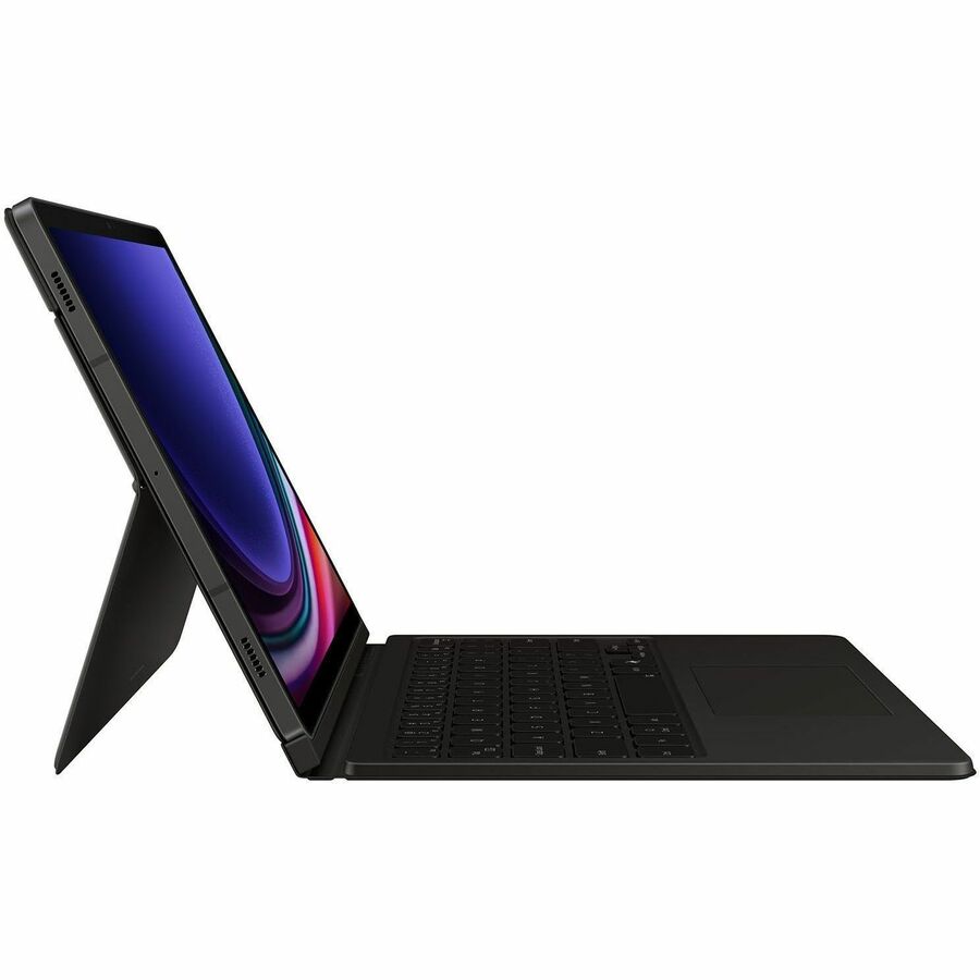 Samsung Book Cover Keyboard for Galaxy Tab S9 FE – Black, Detachable Book Fold Keyboard Case with PC-like Experience