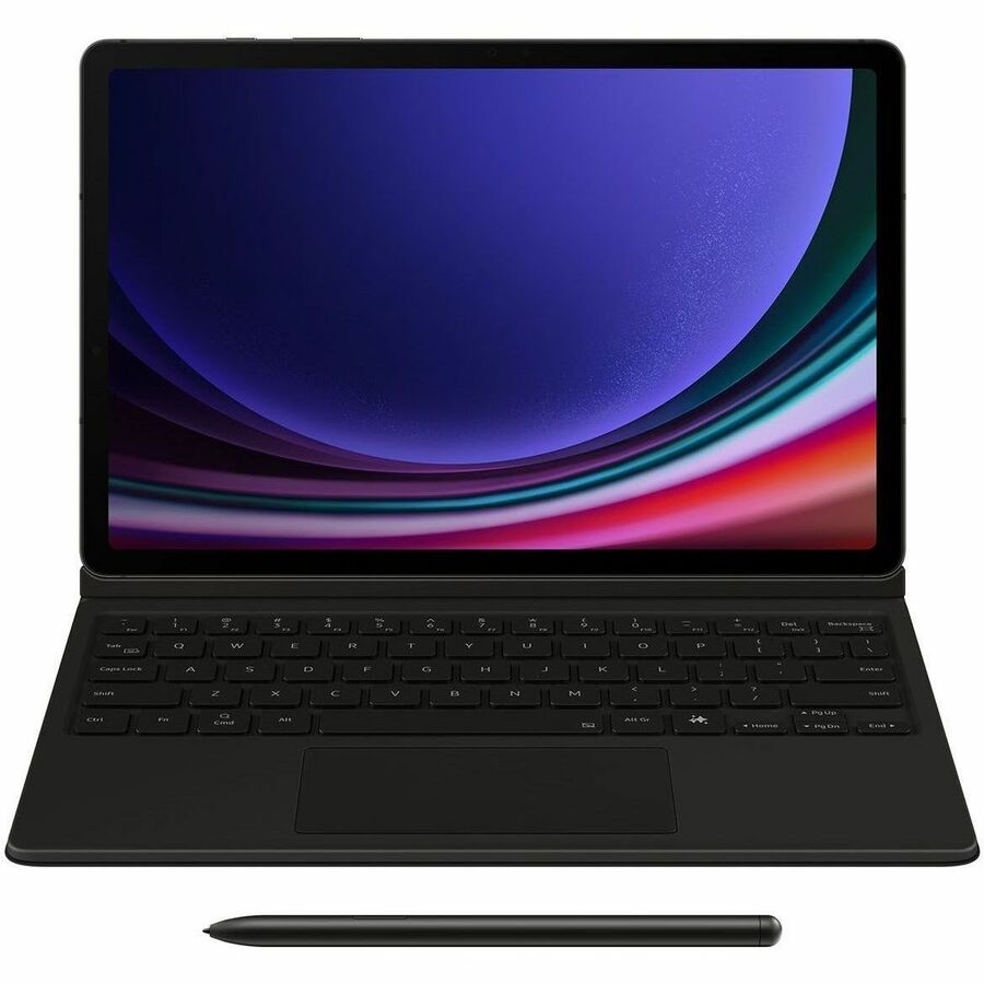 Samsung Book Cover Keyboard for Galaxy Tab S9 FE – Black, Detachable Book Fold Keyboard Case with PC-like Experience