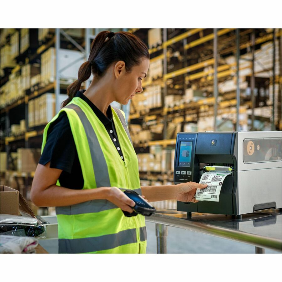 Zebra ZT411 Industrial Thermal Printer – High-Speed Monochrome Label Printing with Wi-Fi, Bluetooth 4.1, and Ethernet Connectivity