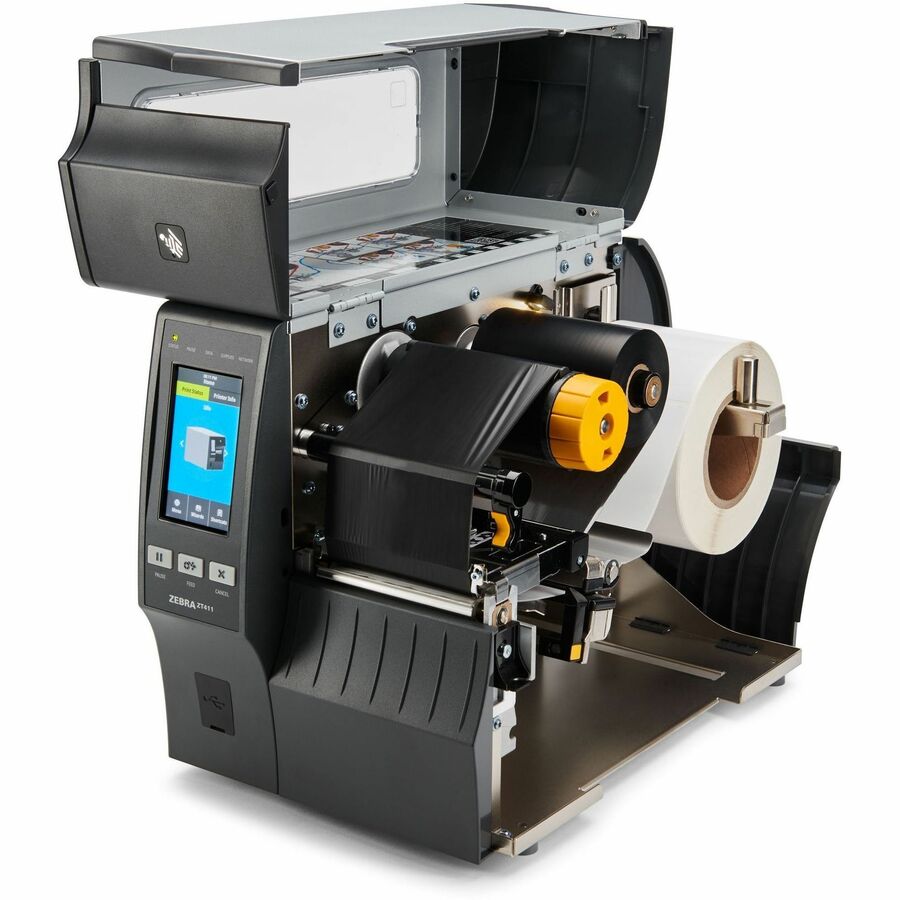Zebra ZT411 Industrial Thermal Printer – High-Speed Monochrome Label Printing with Wi-Fi, Bluetooth 4.1, and Ethernet Connectivity