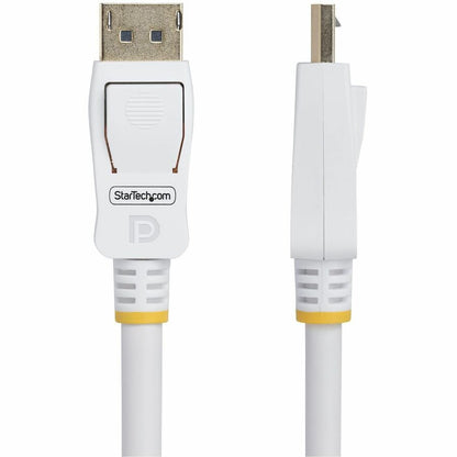 StarTech.com 6ft DisplayPort 1.2 Cable - White for 4K UHD Monitors and Multi-Stream Compatibility