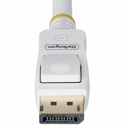 StarTech.com 6ft DisplayPort 1.2 Cable - White for 4K UHD Monitors and Multi-Stream Compatibility