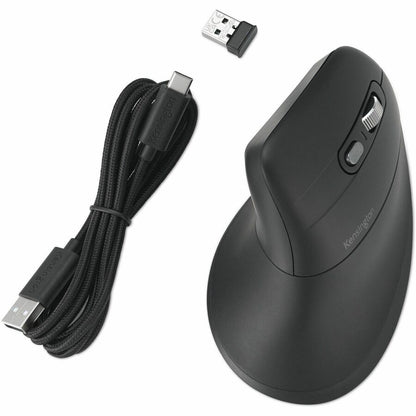 Kensington Pro Fit Ergo MY630 EQ Rechargeable Vertical Mouse with Bluetooth 5.4 & USB-C Charging