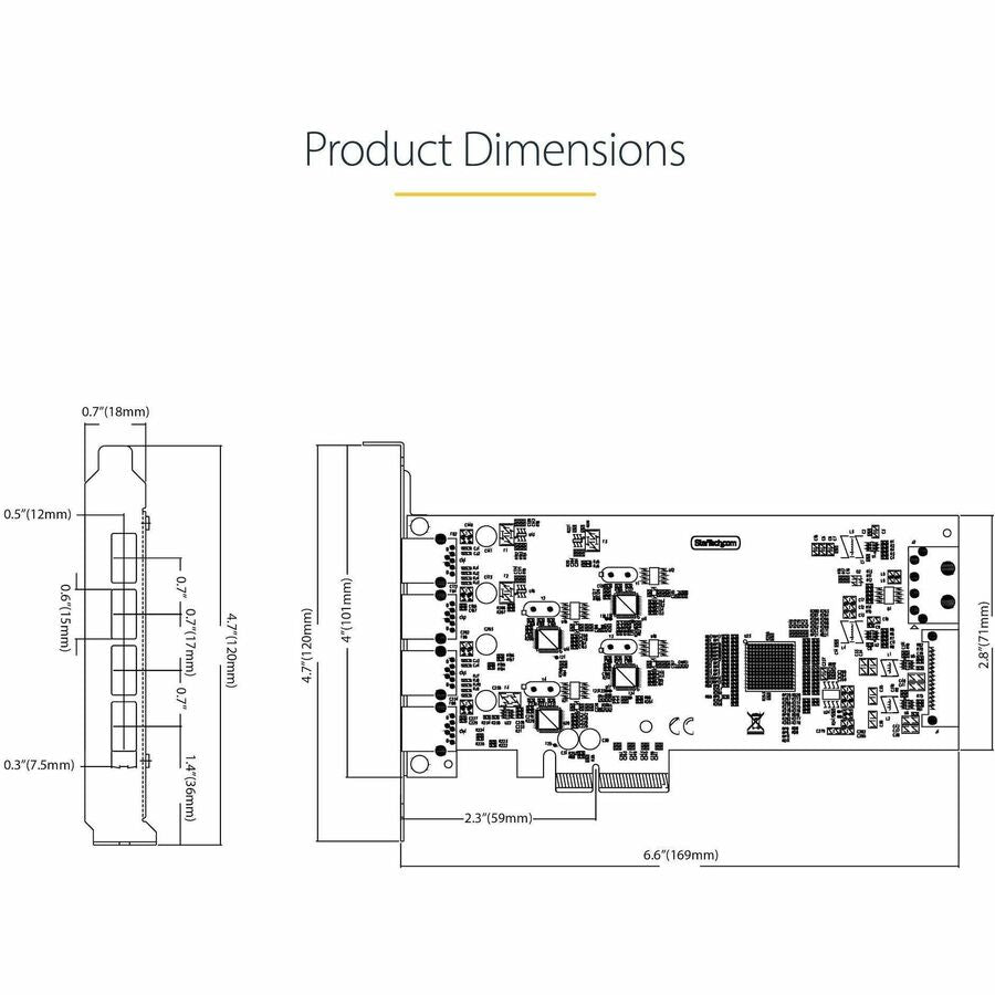 StarTech.com 4-Port USB PCIe Expansion Card with 5Gbps USB 3.2 Ports and Independent Controllers