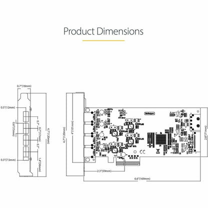 StarTech.com 4-Port USB PCIe Expansion Card with 5Gbps USB 3.2 Ports and Independent Controllers