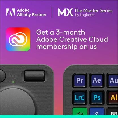 Logitech MX Creative Console Keypad & Dial – Programmable Customizable Control for Creative Professionals