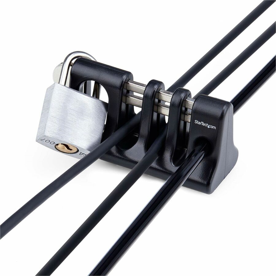 StarTech.com CABLE-ORGANIZER-LOCK Peripheral Cable Anchor Lock for Keyboard and Mouse Security