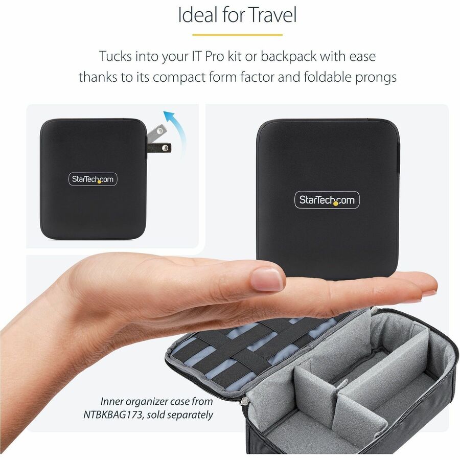 StarTech.com 140W USB-C GaN Wall Charger with USB-IF Certification and 6ft USB-C Cable