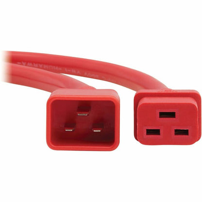 Eaton Tripp Lite Series P036-006-ARD Power Extension Cord, C20 to C19, Heavy Duty, 6 ft, 20A, 250V, Red